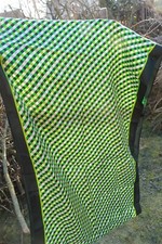 ?VORWERK?Thermomix Seidenloop 100 % Seide Schal Tuch Stola Loop grün 