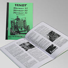 Fendt Betriebsanleitung  Farmer 3S 4S 5S Traktor Schlepper 500007