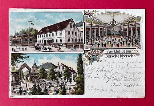 Litho kreischa 1910 - ak,