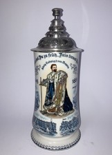 Sammlerkrug mit Zinndeckel –