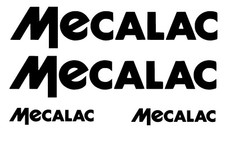 Mecalac 4x Aufkleber Bagger