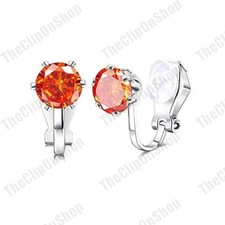 CLIP ON 6mm CZ OHRRINGE