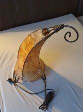 Lampe Orientalisch  Ziegenleder Ethnisch Berber Schmiedeeisen Vintage Deko