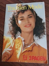 3 Pagen Trachten Mode Stricken Zeitschrift 1970er viele Fotos selten