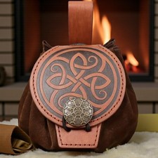 Mittelalter Gürtel Tasche Wikinger Beutel Münzbeutel Tabakbeutel Kostüm Leder EU