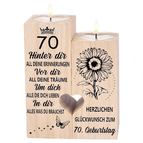 Kerzenhalter herz holz - kerzenhalter,
