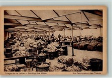 11029793 - Fabrik - hier wird Wolle verarbeitet , sortiert ca 1918 AK Fabriken