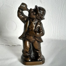 Trinker Figur Dekorative Bronze Dalbeck 880 gr. Schwer