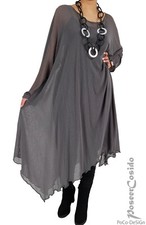 PoCo LAGENLOOK Unter-Kleid Kaftan Long-Shirt XL-XXL-XXXL 46 48 50 52 54 56 58