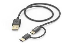Hama Multi- Ladekabel - Datenkabel, USB-A-Micro-USB-USB-C, 1m, B00201533
