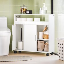 B-waren Design Nischenschrank Badrollwagen Badschrank BZR02-W-bwaren