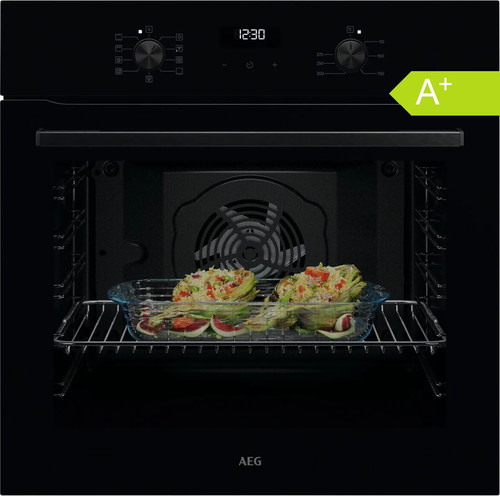 Aeg einbaubackofen schwarz 72l - einbaubackofen,
