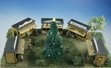 kleiner Weihnachtsmarkt mit 5 Buden,  Spur TT  1:120