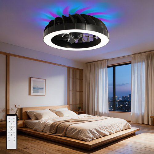 Rgb deckenlampe mit ventilator - rgb,