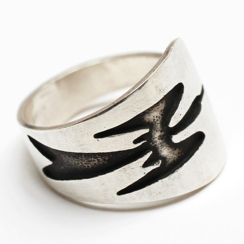 Indianerring silber vogel - indianerring,