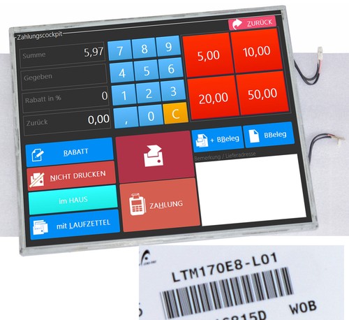 43cm lcd display - 17",