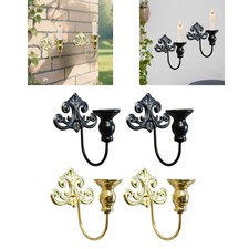 2x Wandleuchter Kerzenhalter
