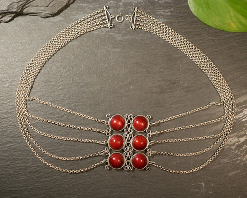Antike silber kette collier - antike,