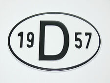 D-Schild 1957 Alu geprägt