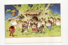 AK, ZWERG, VÖGEL, BAUM