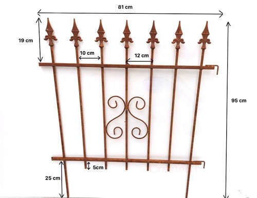 Gartenzäune edelrost eisen - ,