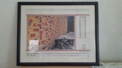 Christo signiert the wall 4 - signiert,,