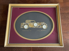 BILD COLLAGE AUS UHRENTEILEN "Rolls Royce Phantom II 1932" MADE IN ENGLAND