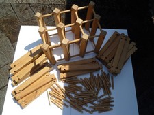 Weinregal Flaschenregal Kiefernholz Module für mind. 24 Flaschen dänisch 1980er