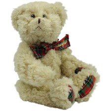 Douglas, beiger Teddybär mit Schleife sitzend Kuscheltier 18cm Gebraucht