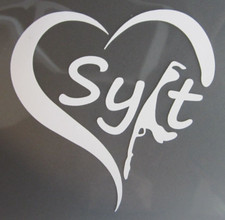 Aufkleber " Herz Sylt"