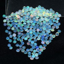 50 Stück Natürlich Opal Äthiopien 3mm Rund Erstklassiges Flashy Farben Lose