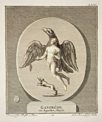 Orig kupferstich ganymed - orig.-kupferstich, "ganymed"