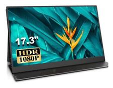 COOLHOOD Tragbarer Monitor 17,3" FHD 1920x1080 IPS HDMI USB-C HDR 60Hz schwarz