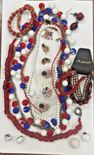 Schmuck Menge Rot Weiß Blau