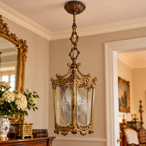 Antike jugendstil deckenlampe - antike,