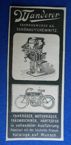 Werbung wanderer fahrradwerke - wanderer,
