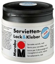 Marabu Serviettentechnik Lack und Kleber 500ml Leim Serviettenlack matt