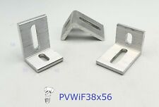 PV Solar Alu Winkel 90° für Montageschienen Solarschienen 38x58x6,5 M8 Langloch