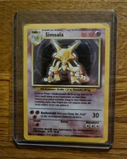 Pokémonkarte Simsala 1/102 Holo Base Set Grundset Original 