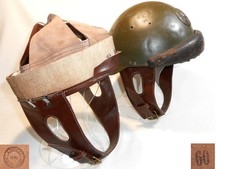 Innenhaube Leder dunkelbraun Helm Modell 35 Motorisierte Truppen WWII Gr.60