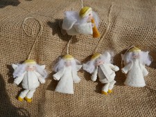 Filz Puppe Engel Schutzengel Handarbeit Merino Schafwolle Kirgisien Kunstpuppe