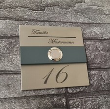 Edelstahl Klingelplatte