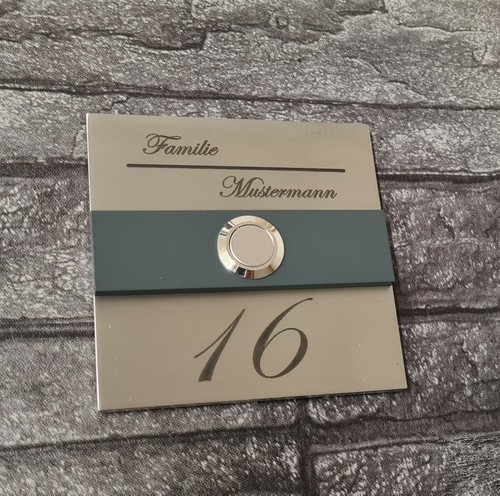 Edelstahl klingelplatte - edelstahl,