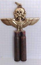 Anhänger Totenkopf   Reichsadler mit Eiserenem Kreuz - Wehrmacht