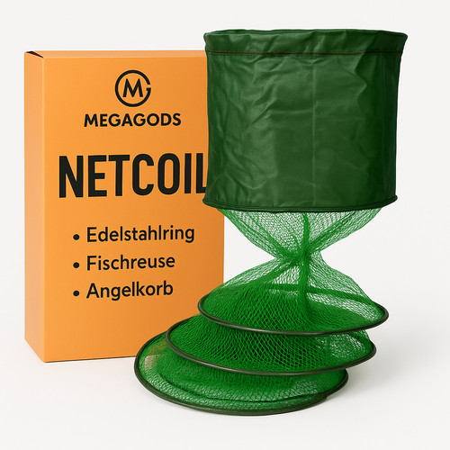 Foldable fishing net stainless