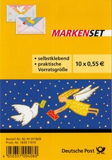 Markenset FB 12 - Mit guten Wünschen: Engel + Taube - selbstklebend - postfrisch