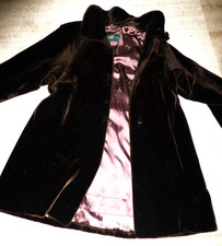 Mantel, Webpelz,  braun,  von