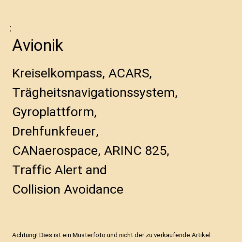 Avionik kreiselkompass - avionik:,