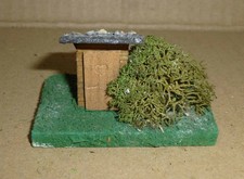 Alt: H0 WC-Haus mit Herz Fertigmodell „Holz“ – gut – anschauen