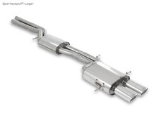 Milltek Edelstahl Sportauspuff-Komplettanlage ab Kat Audi S4 B5 2x104x80mm oval